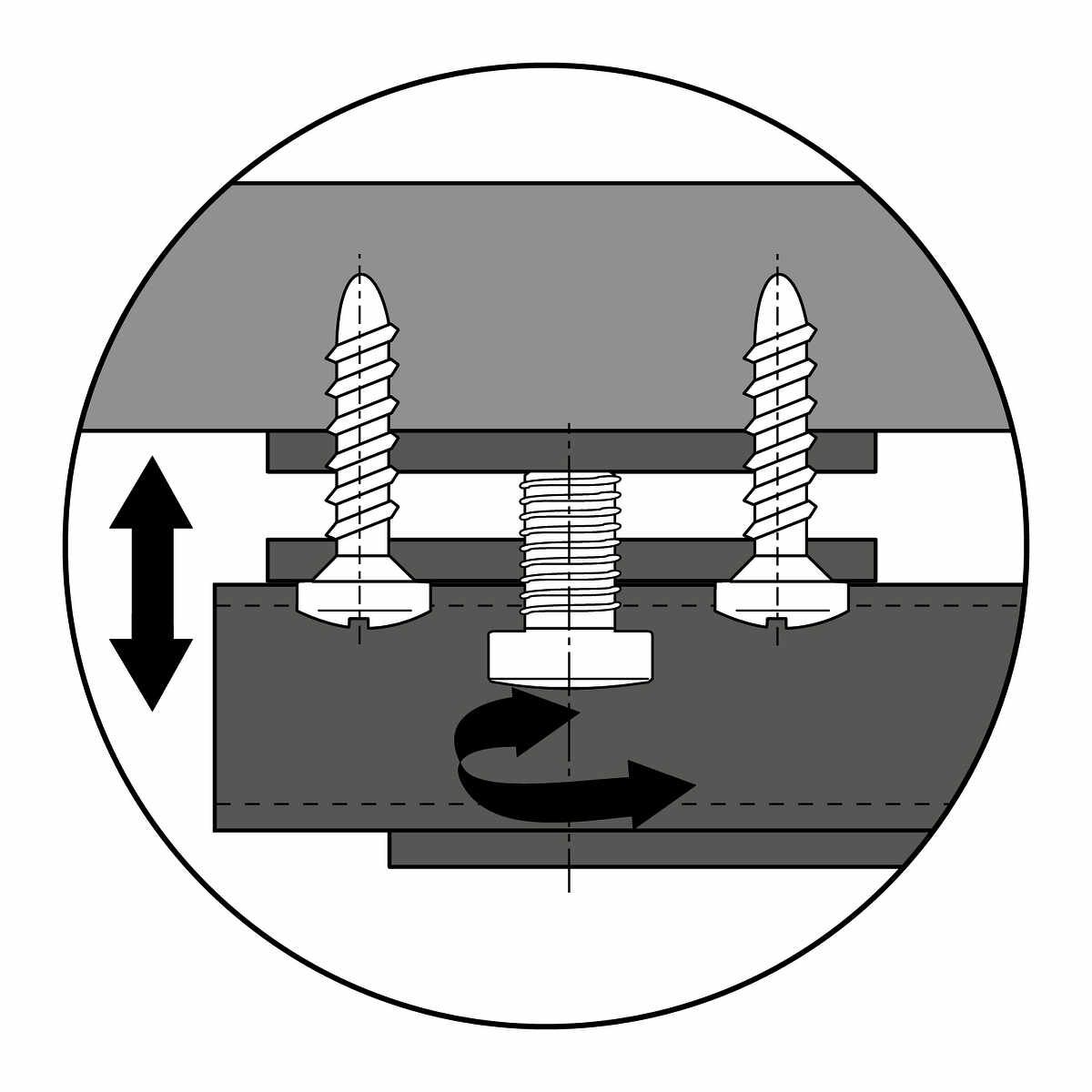 Kulissenauszug Quadro Big Duplex, 400 mm