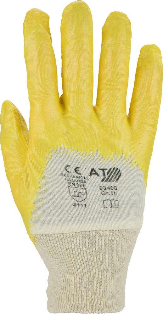 Handschuh, Nitril, Gr.8, gelb
