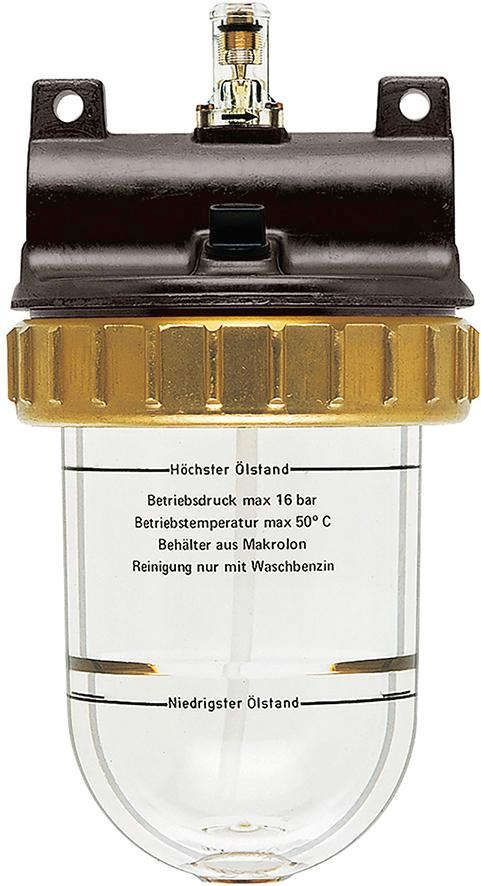 Druckluftnebelöler BR Standard, G3/8"" DN6, BG 30, PC-Behälter, EWO