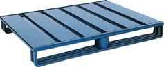 Stahlflachpalette B1000xT800xH125 mm RAL 5010 Traglast 2000kg