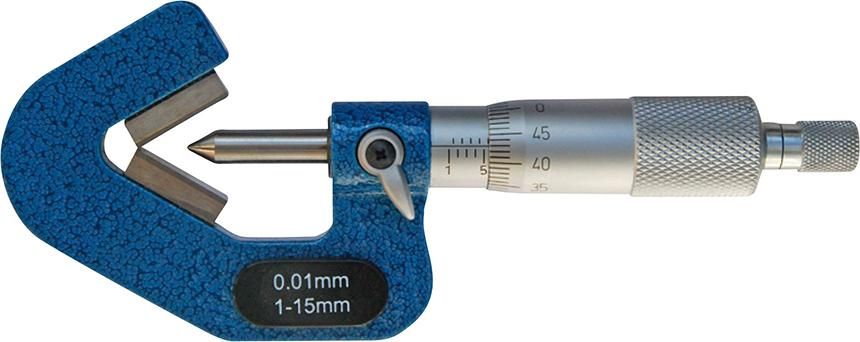 Bügelmessschraube dreipunkt 60Grad mit Prismenamboss 1-15mm FORMAT