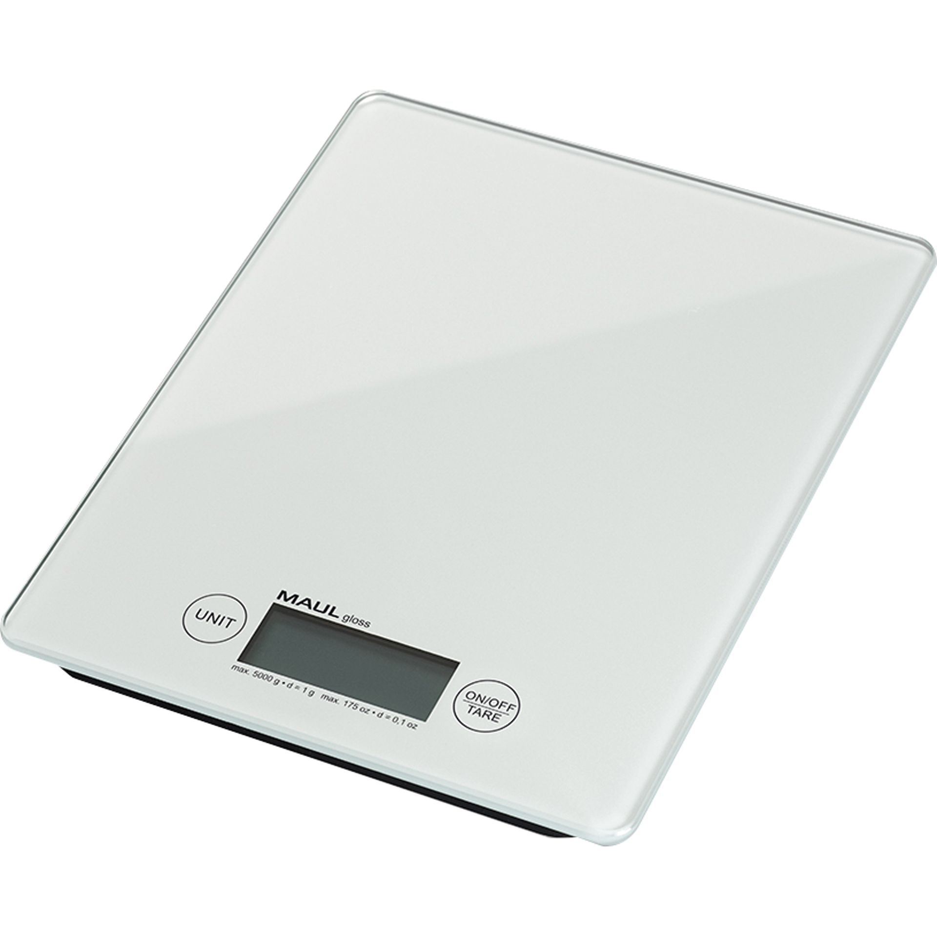 Briefwaage MAULgloss 5kg 1g-Teilung weiß