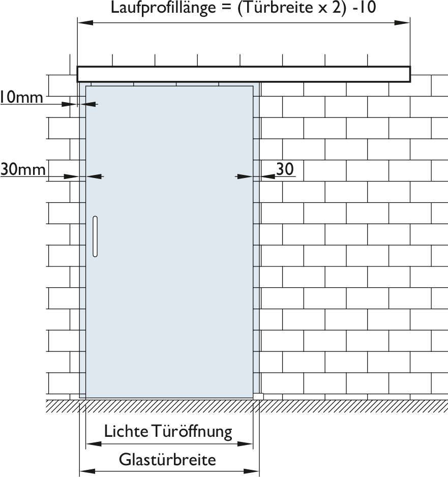 Topform Schiebetürbeschlag Nimos 60 kg