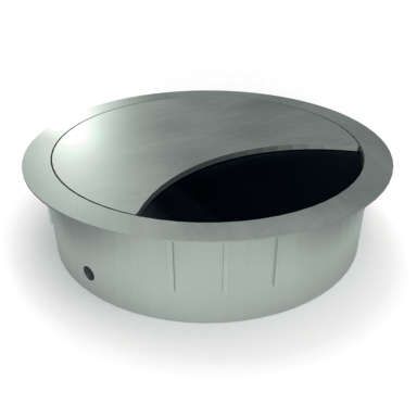 TOPFORM Kabeldurchlass - Ø80 mm - H:21 mm - Zamak anthrazit