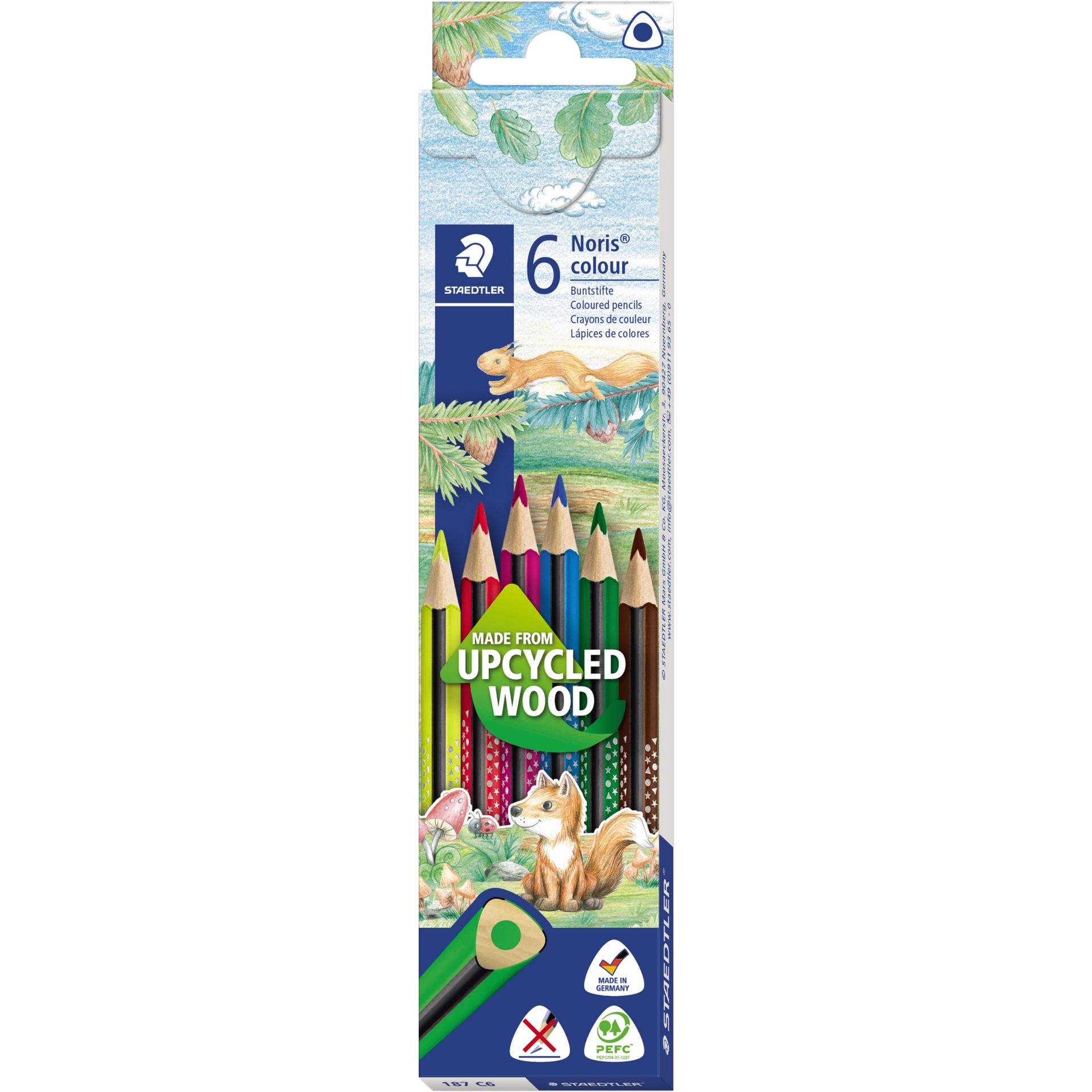 Buntstift Noris colour 6 f. sort. 6 St./Pack.