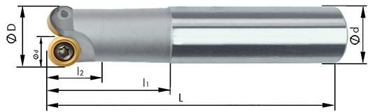 Kopierfräser zylindrisch D15mm Z2 90mm lang für RD.0702 FORMAT