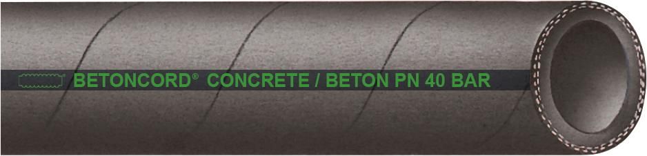 Beton-Injektionsschlauch Betoncord, schwarz, 40bar, 25x7mm 40m