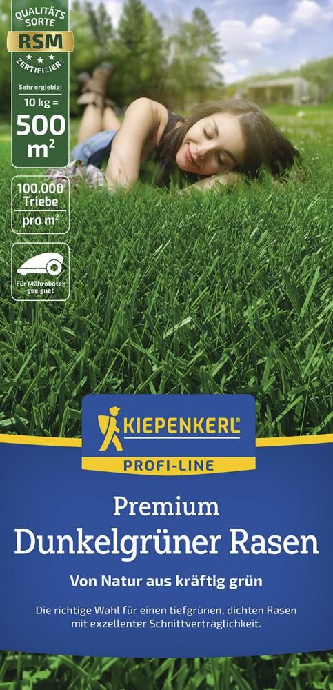 Dunkelgrüner Rasen Profi-Line Premium 10 kg