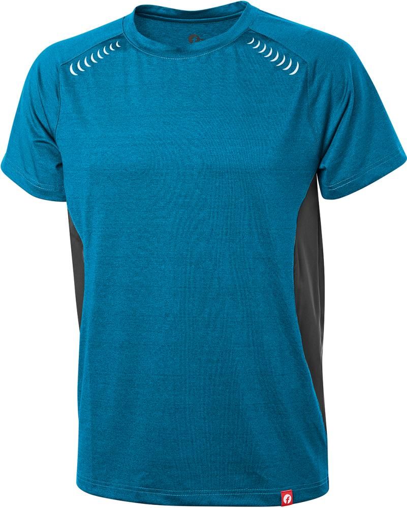 T-Shirt Quick Dry petrol/schwarz meliert Gr. XS Fortis Elements