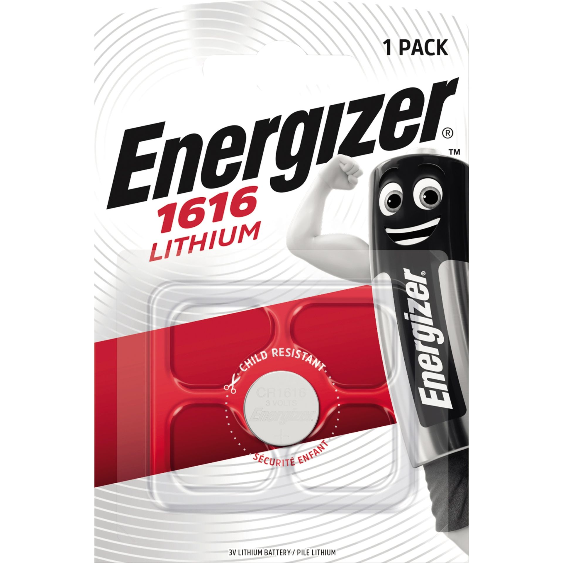 Knopfzelle CR 1616 Lithium