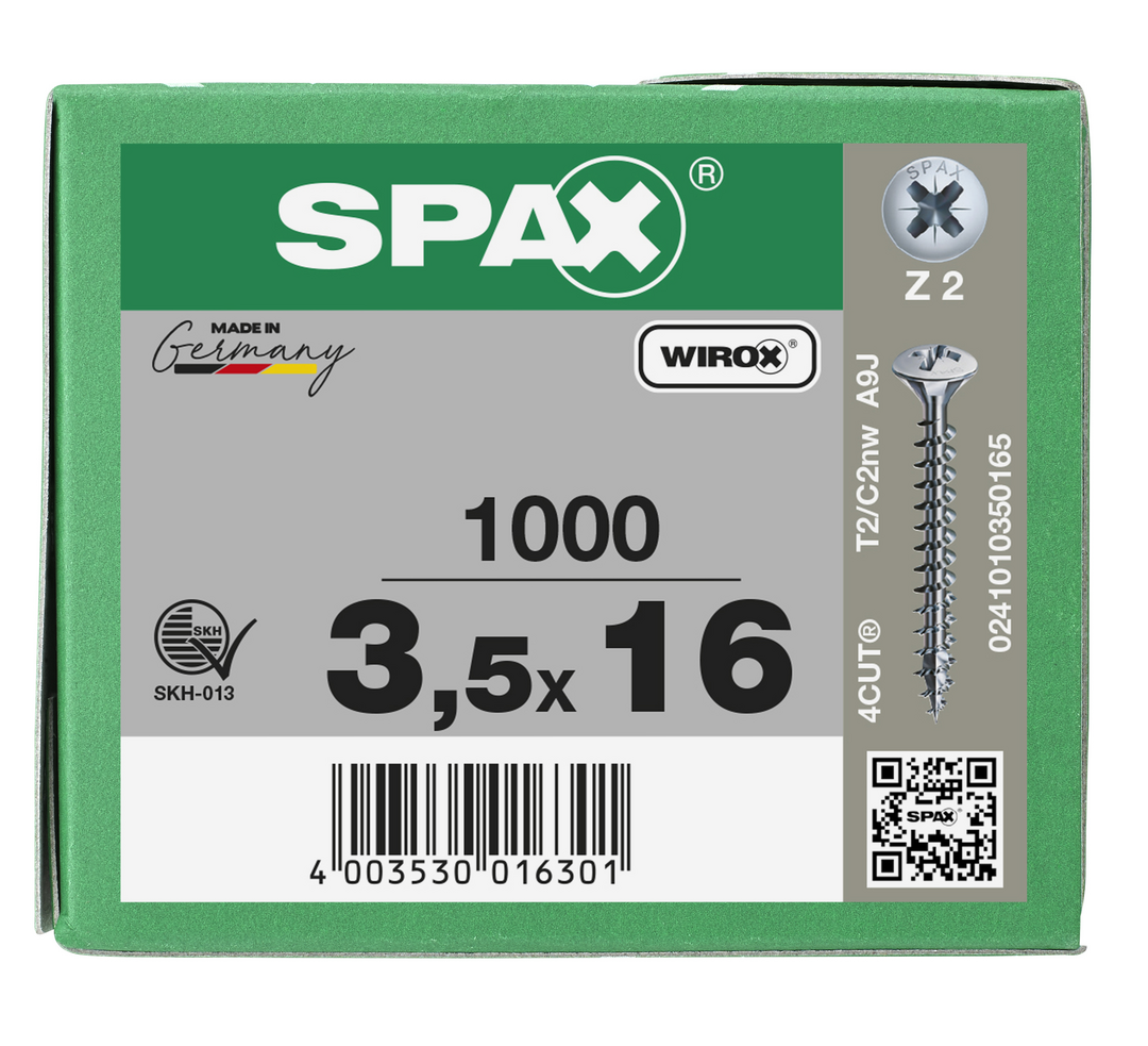 SPAX Linsensenkkopf Kreuzschlitz Z VG