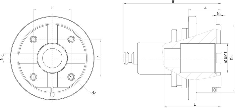 Adapter SK50 auf BMT65 HAIMER