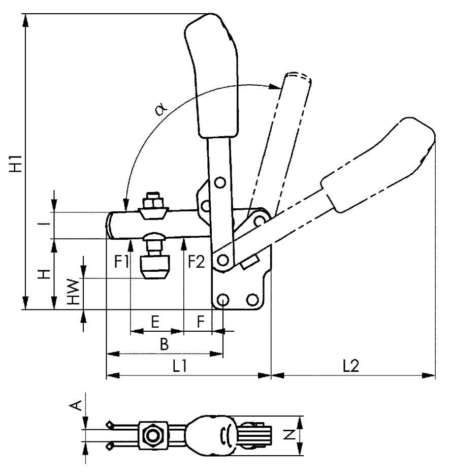 Senkrecht-Spanner 6802 Gr.1 AMF