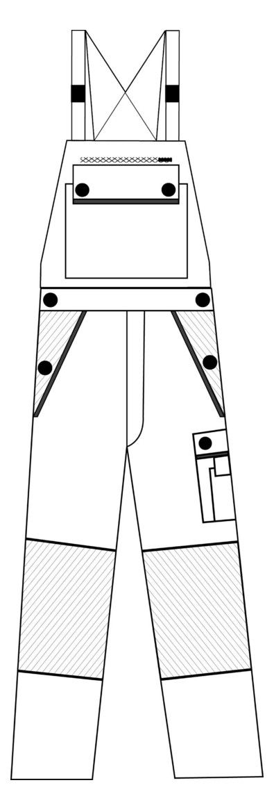 PLANAM Latzhose, "Canvas320"