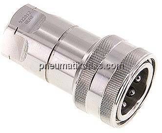 Hydraulikkupplung ISO 7241-1B, Muffe, NPT 1/2"(IG),Edelstahl