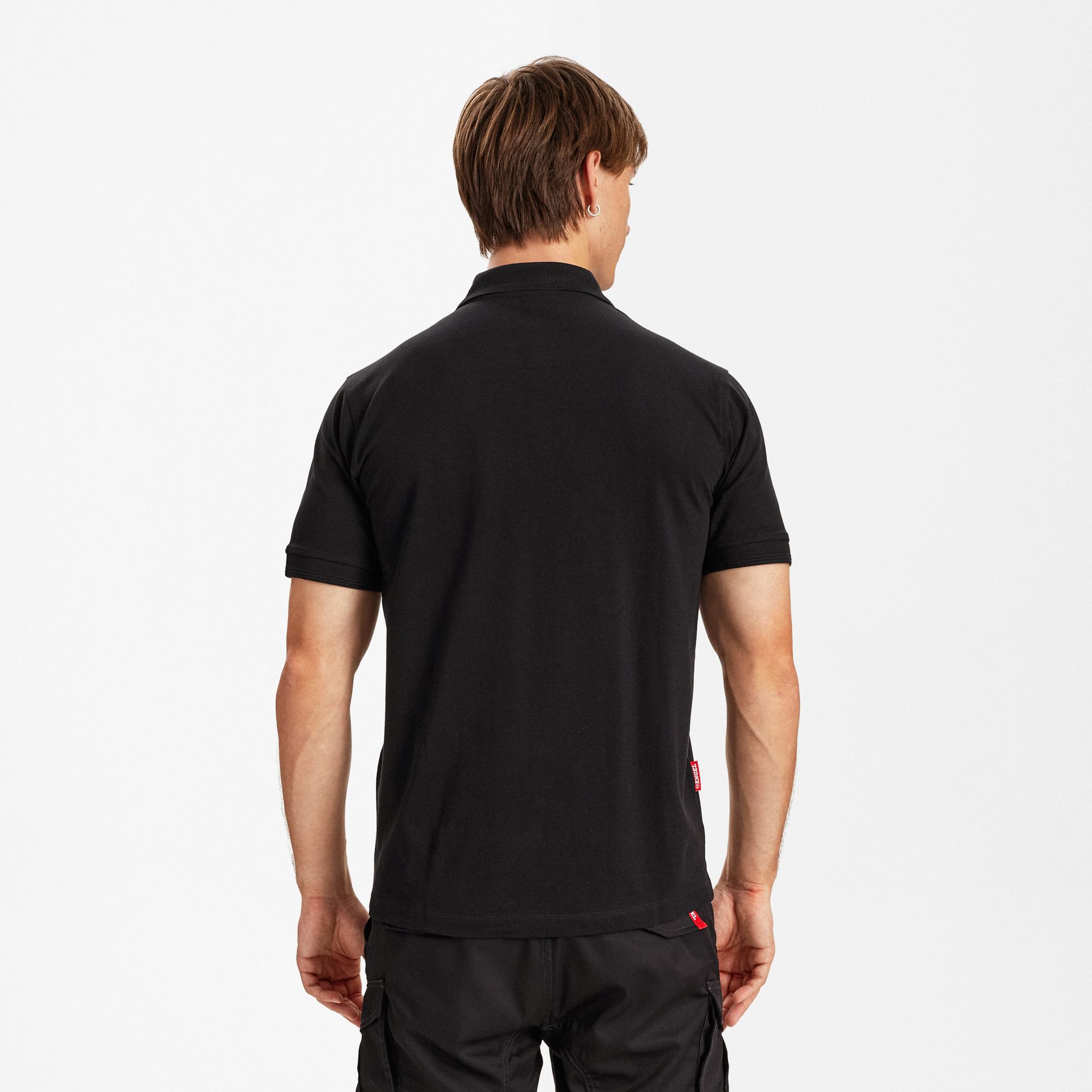 Extend Poloshirt mit Brusttasche Schwarz, Gr. L