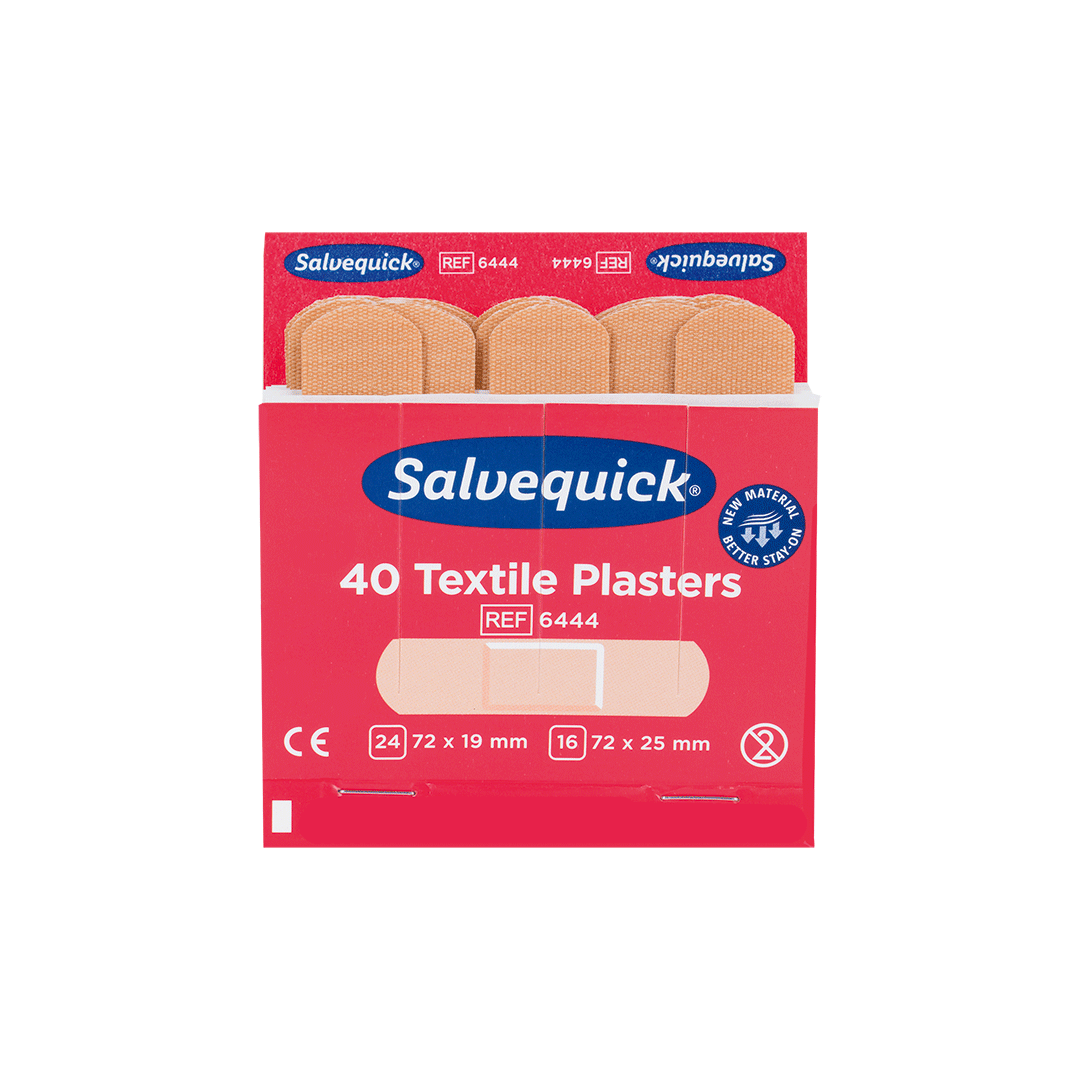 Salvequick Pflaster-Strips elastisch 40 Stück, Refill 6444