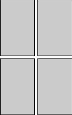 Abdeckplatte 4-er Block CEMO