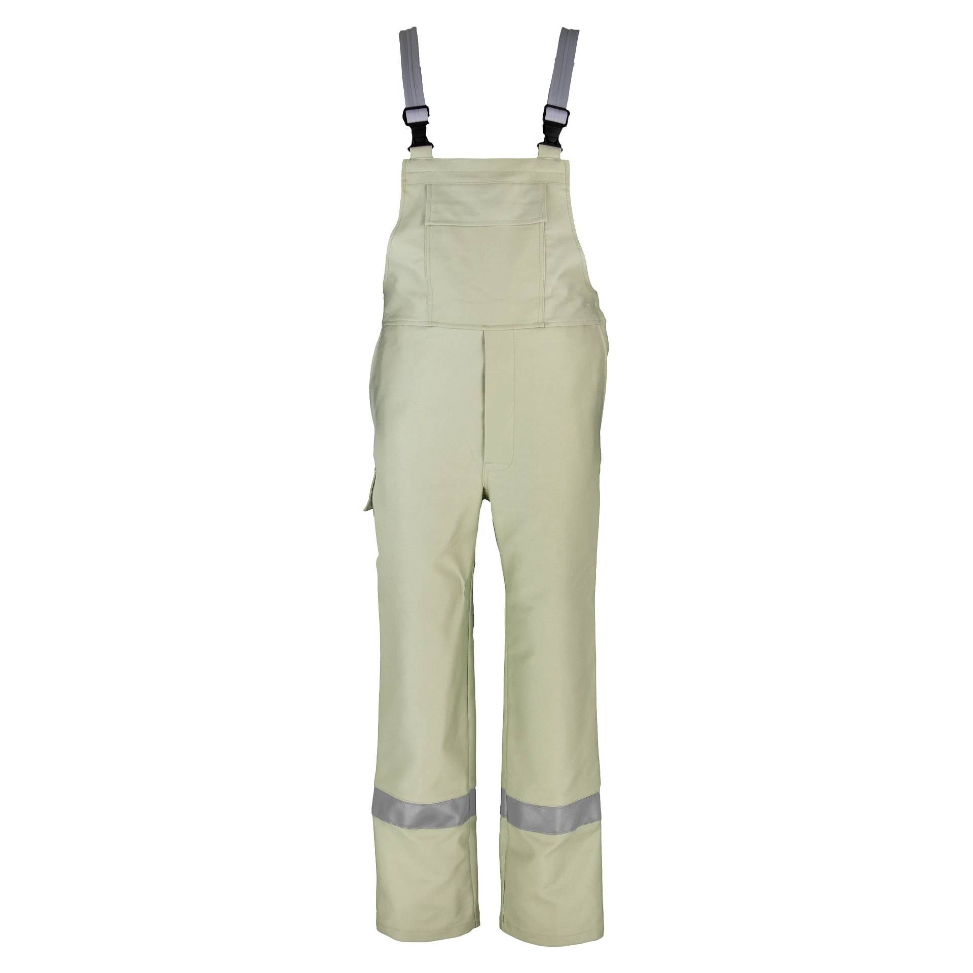 Schweißerschutz-Latzhose SECLH11, kieselgrau - sand, Gr. 44