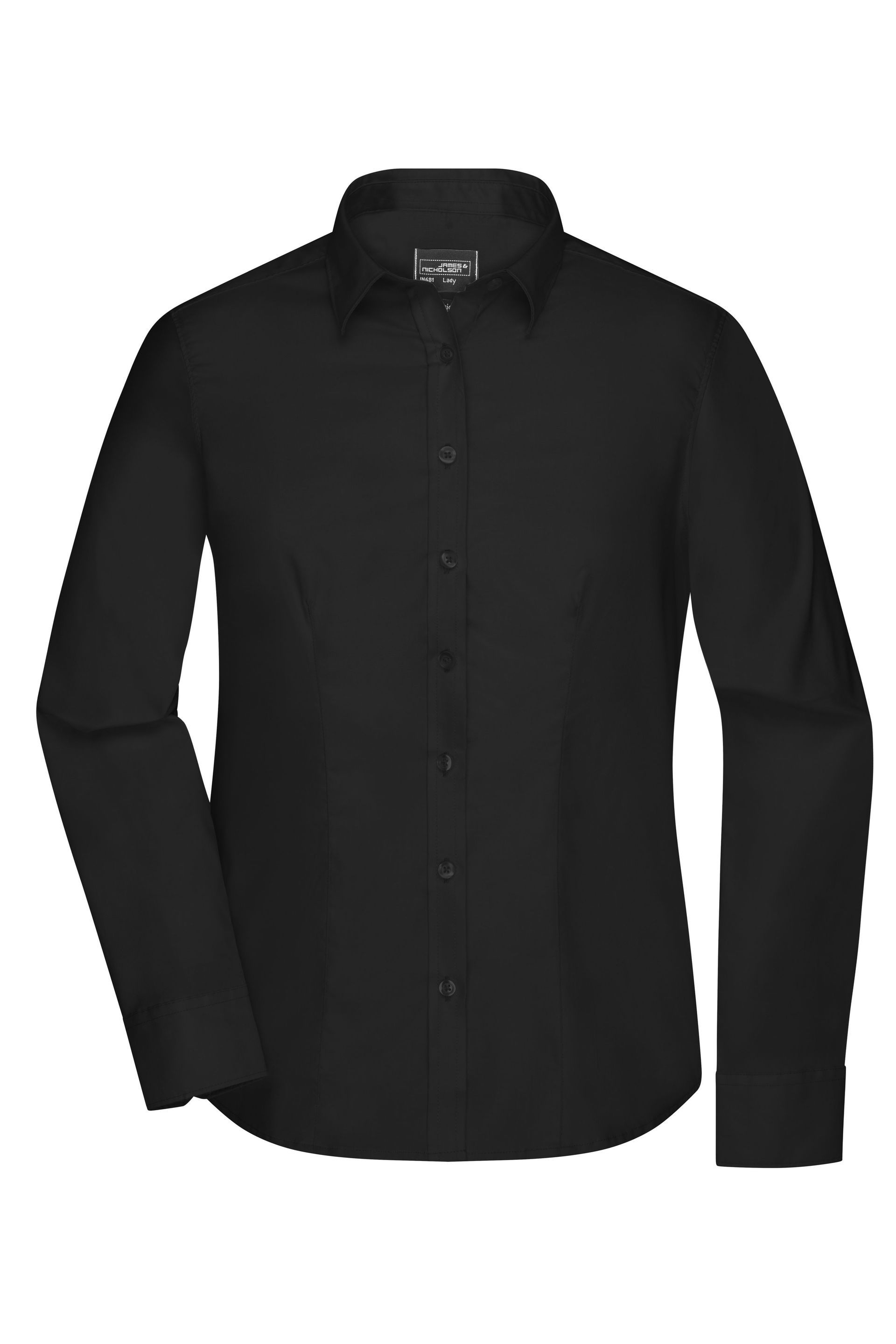James & Nicholson JN681 Damen-Hemd, Schwarz, Gr. M