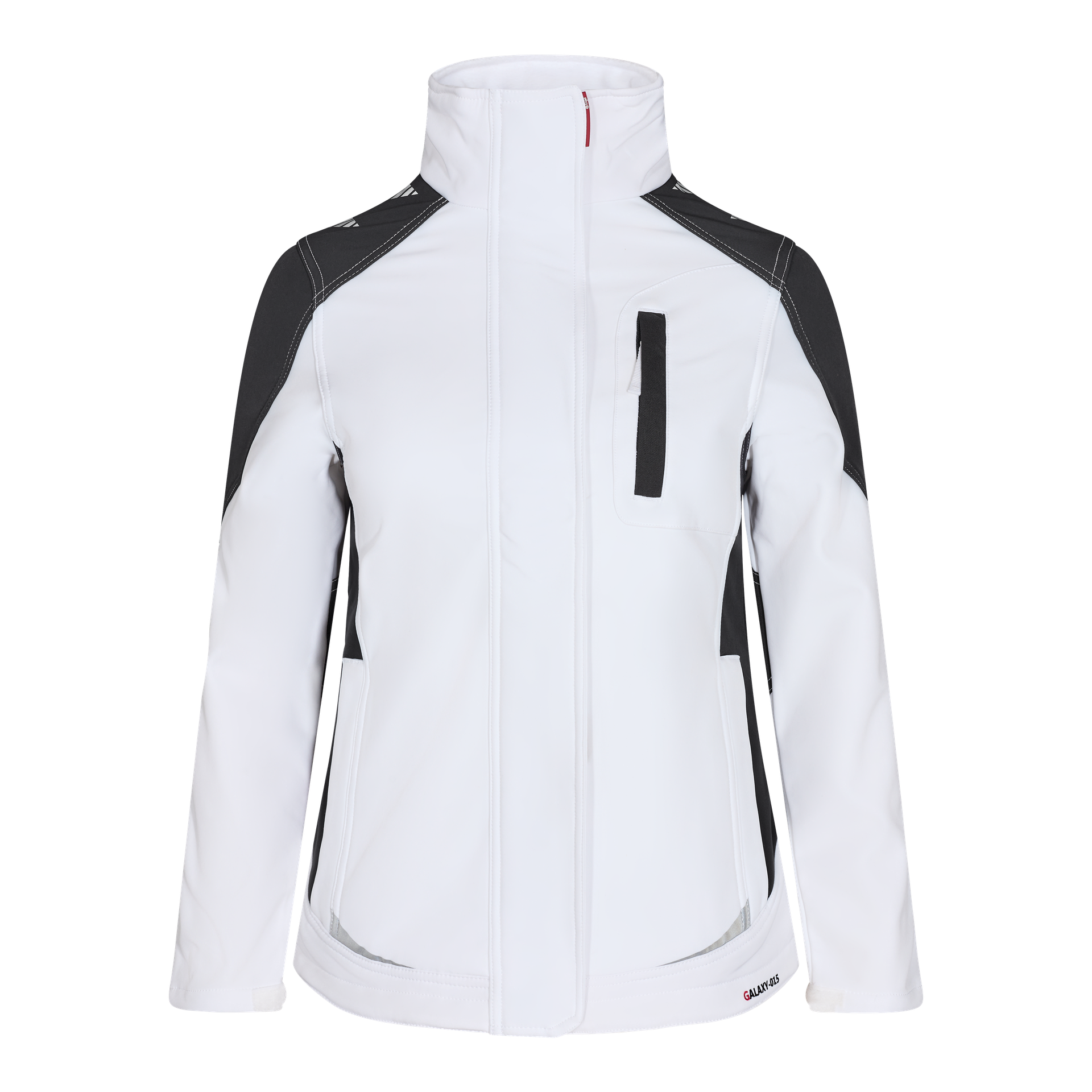 Galaxy Damen Softshelljacke Weiss/Anthrazit Grau, Gr. L