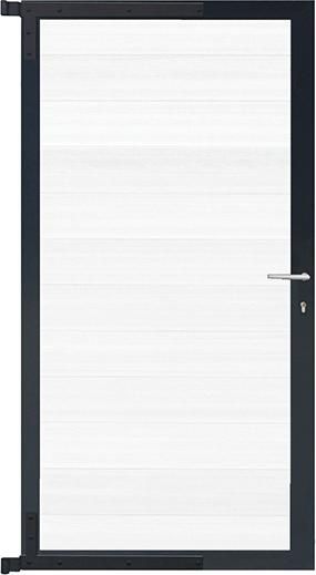 ELSKOP-Tor-Komplettset 90 x 173 cm, Füllung weißRahmen anthrazit