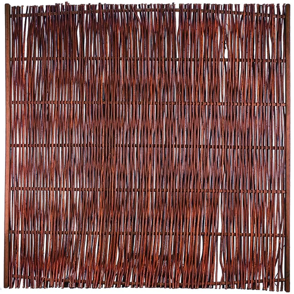 FUEGO Weidengeflechtzaun 180 x 180 cm, m.seitl. Rahmen