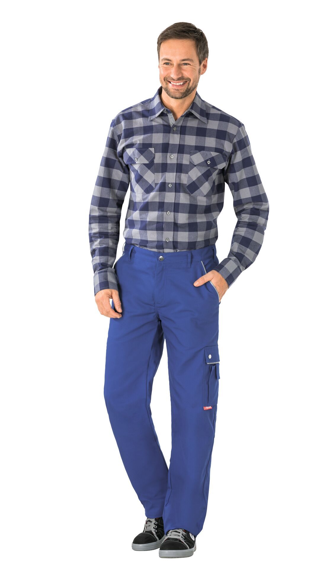 Planam Thermohose Canvas 320, Outdoor kornblumenblau Gr. 26