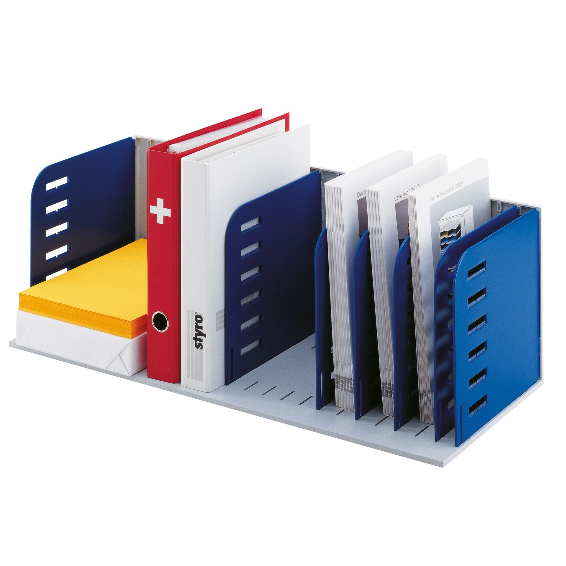 Belegfach styrorac 72,3x24,8x30,4cm gr/bl