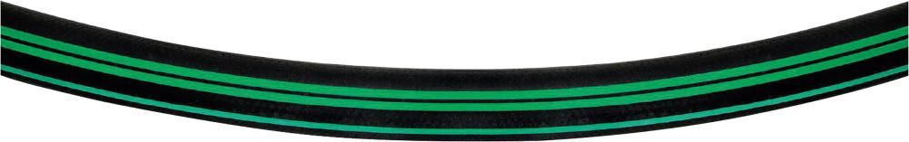 Vielzweckpremiumschlauch Supreme, 13x4,0mm schwarz 3 grüne Streifen 20bar, 50m Semperit