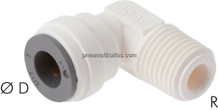Winkel-Steckanschluss R 1/8"-6mm, IQS-LE (EPDM-Dichtung)