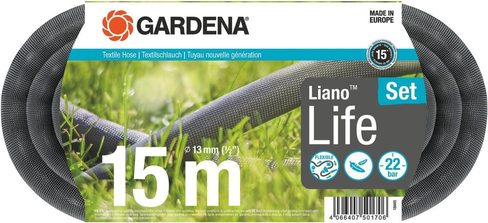 Textilschlauch Set Liano Life 1/2" 25m