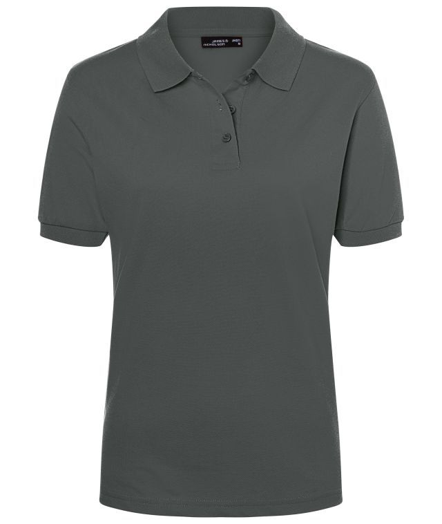 Classic Polo Ladies Hochwertiges Polohemd mit Armbündchen grau, Gr. XXL