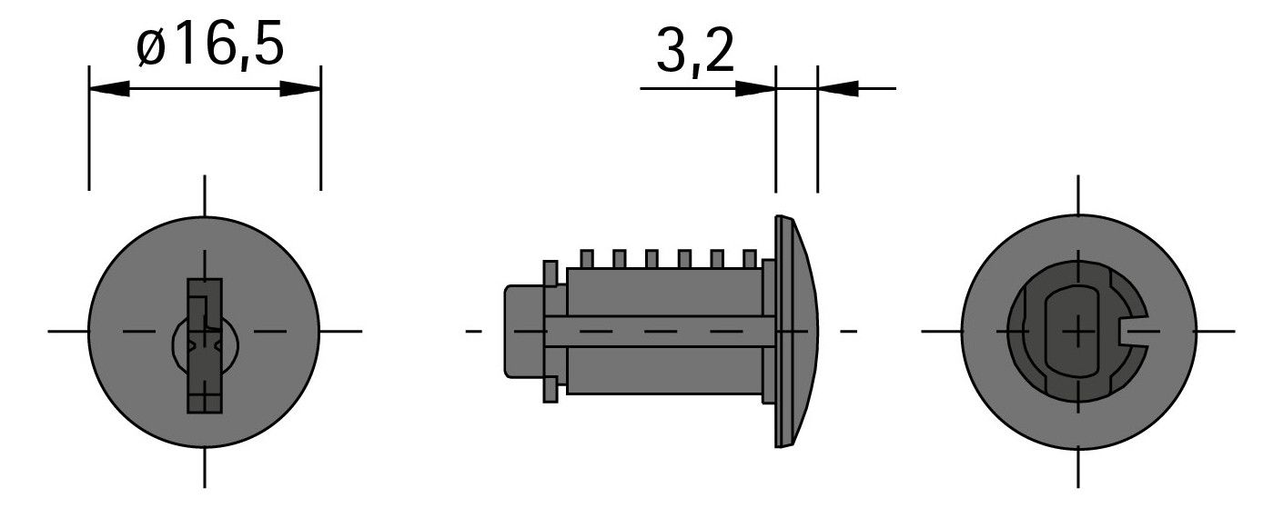 HETTICH Innenzylinder Z25 18001