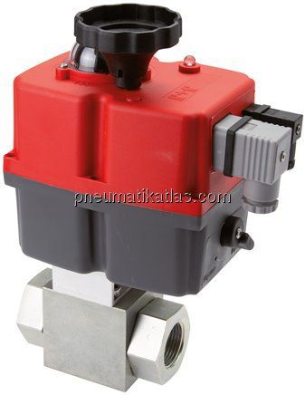 Elektr. Hochdruck-Kugelhahn, G 1/4", 24 bis 240 V (AC) / 24 bis 135 V (DC)