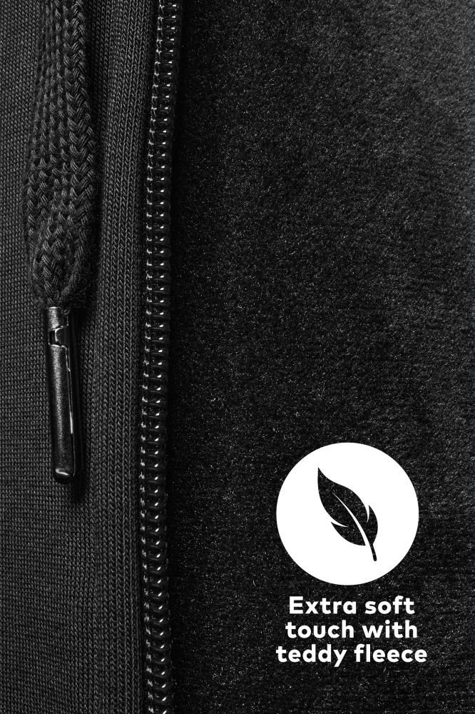 Sweatjacke heavy, schwarz, Gr. M Promodoro