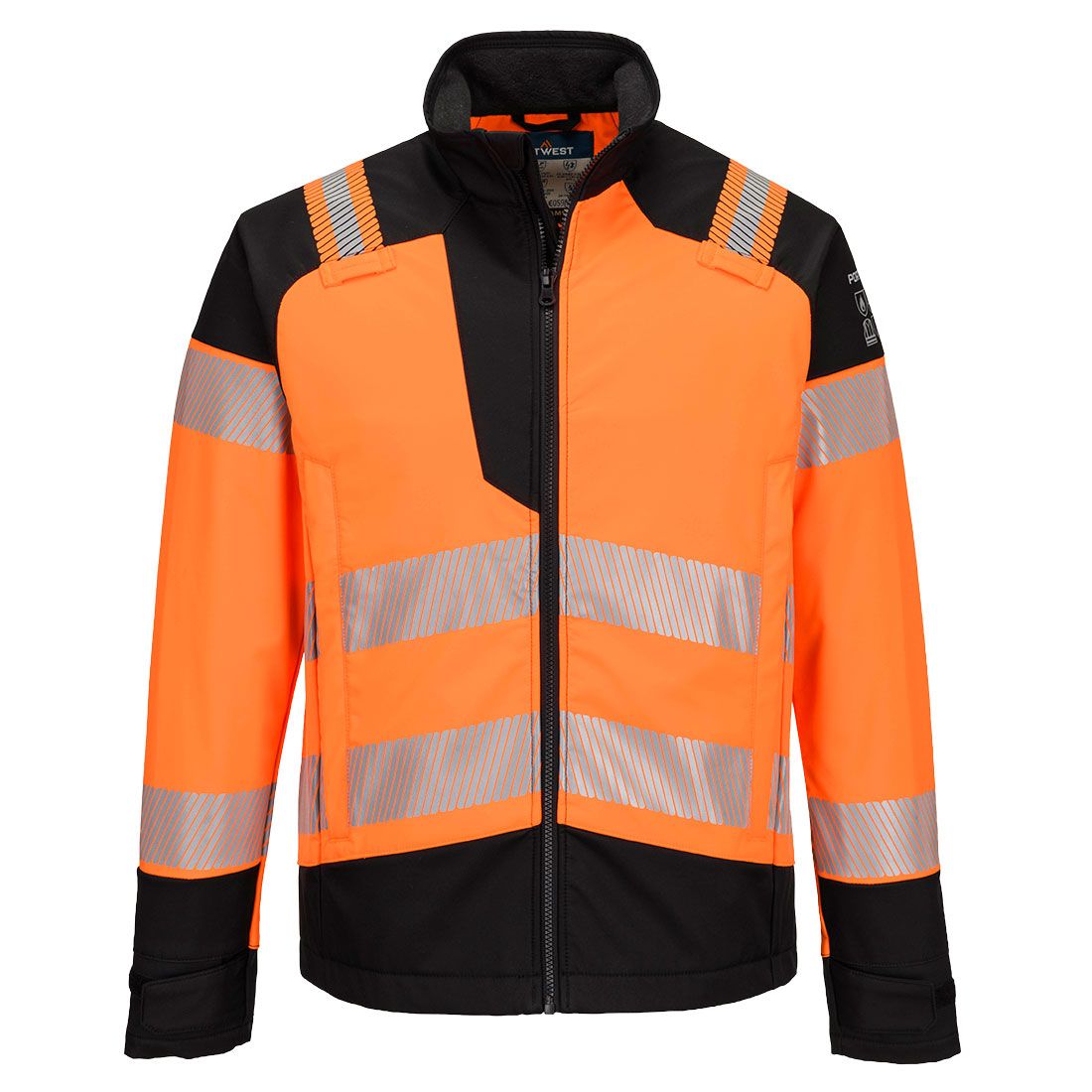 Portwest PW3 Warnschutz-Softshelljacke, Orange, Gr. 2XL