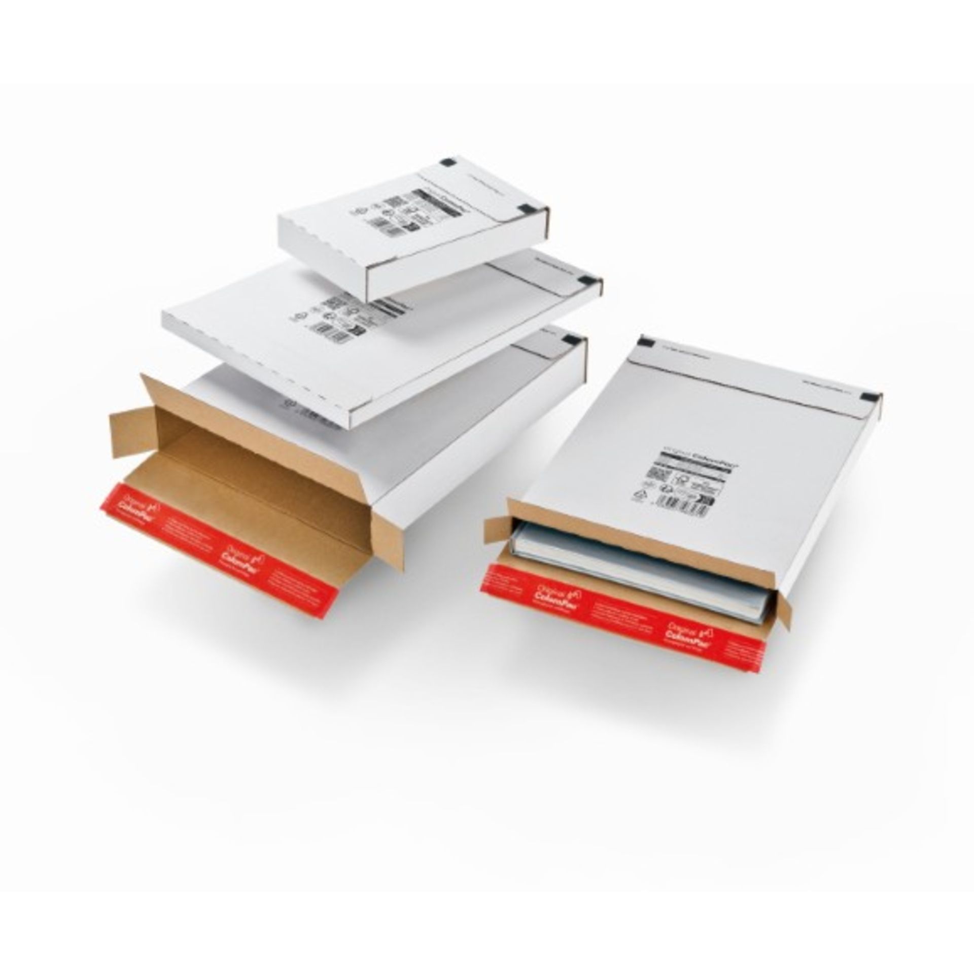 Faltkarton 24,4x34,4x4,5cm sk weiß