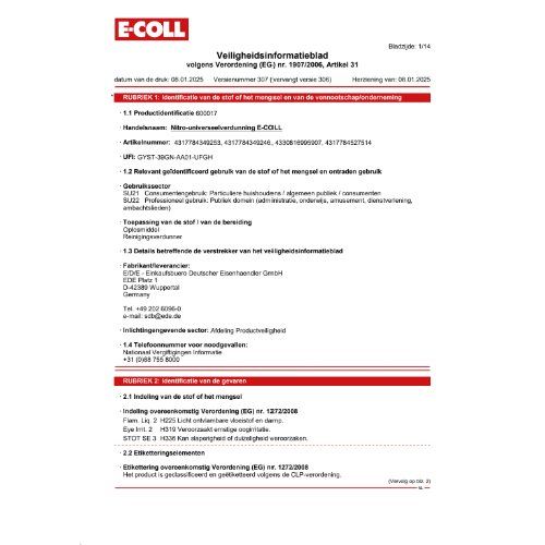 Nitro-Univ-Verdünnung 1L Dose E-COLL
