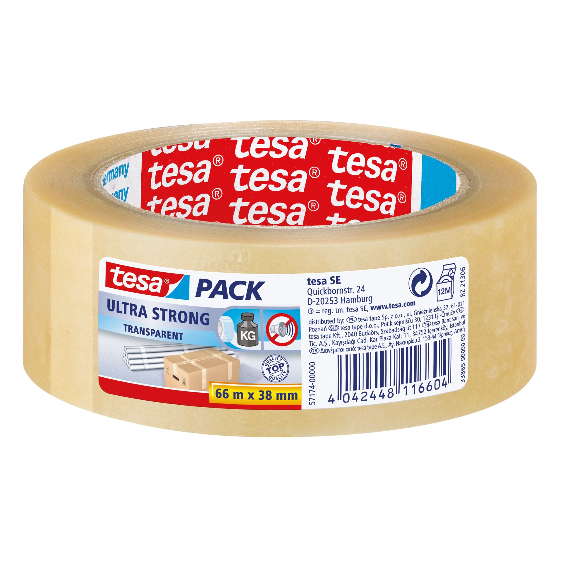Packband Ultra Strong 38mmx66m transparent