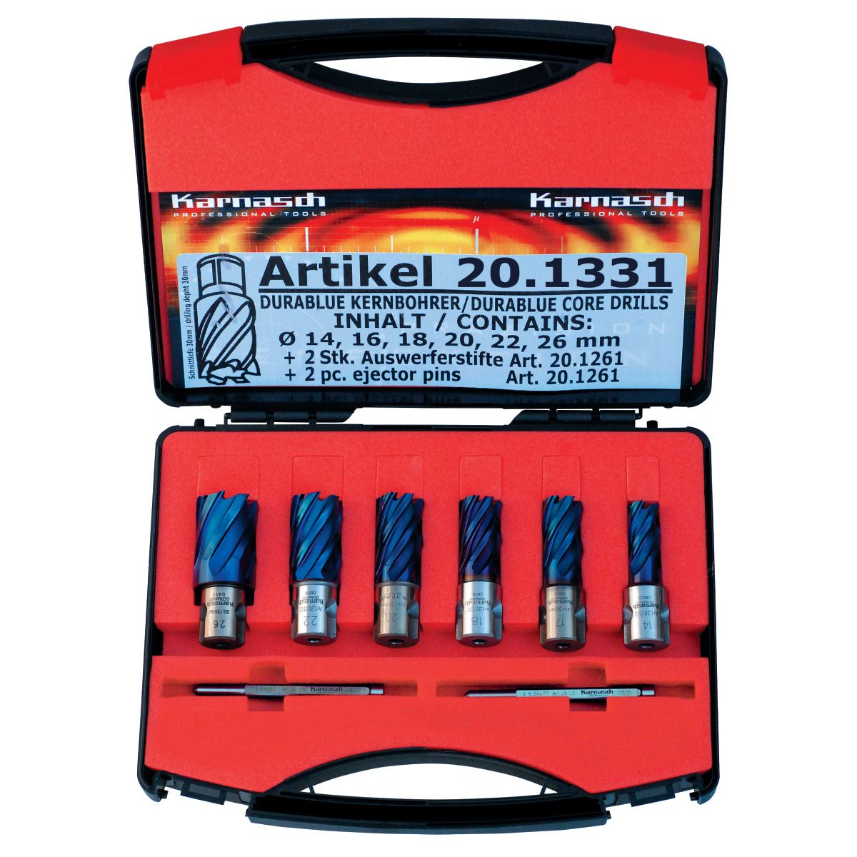 Kernbohrer-Set Metallkraft BLUE-LINE PRO 30 Weldon