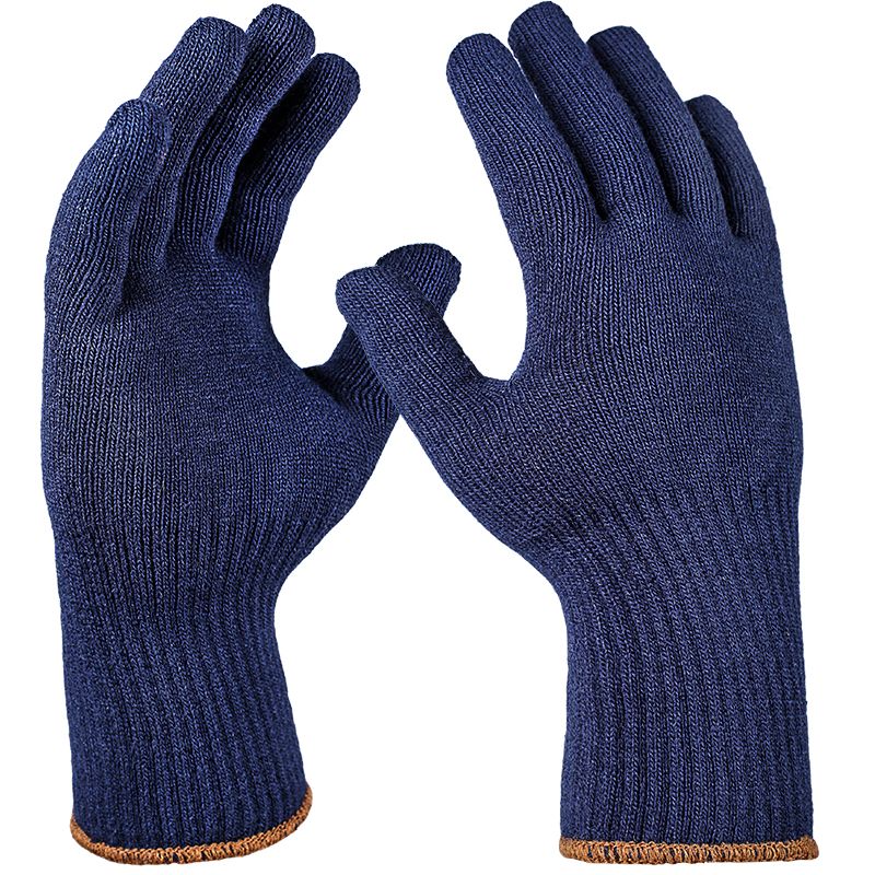 Fleece Feinstrickhandschuh, Winter,blau, ohne Punktbenoppung 10