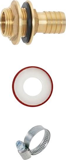 Regentonnenanschluss Set m. Tülle 1" x AG G1 Stripe GEKA