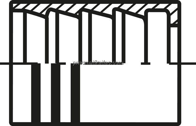 ES-Pressanschluss Hülse 2 SN (geschält), 22,0 x 34,5 (Da x L)