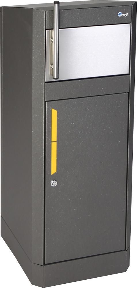 Abfallbehälter Binox- Hybrid-25l f. Gebäude 315x336x835mm