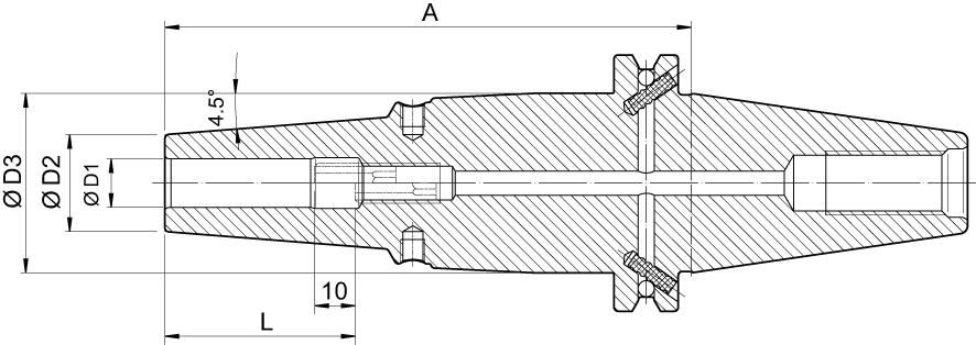 Schrumpff. DIN ISO7388-1 ADB SK40 6,0/22,0x65mm HAIMER