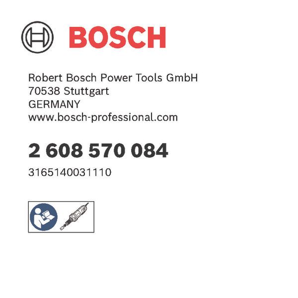 BOSCH Spannzange mit Spannmutter