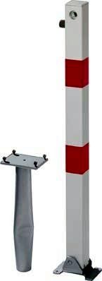 Absperrpfosten KLAPPY-BO 70x70 mm Dreik. Einbet. GAH Alberts