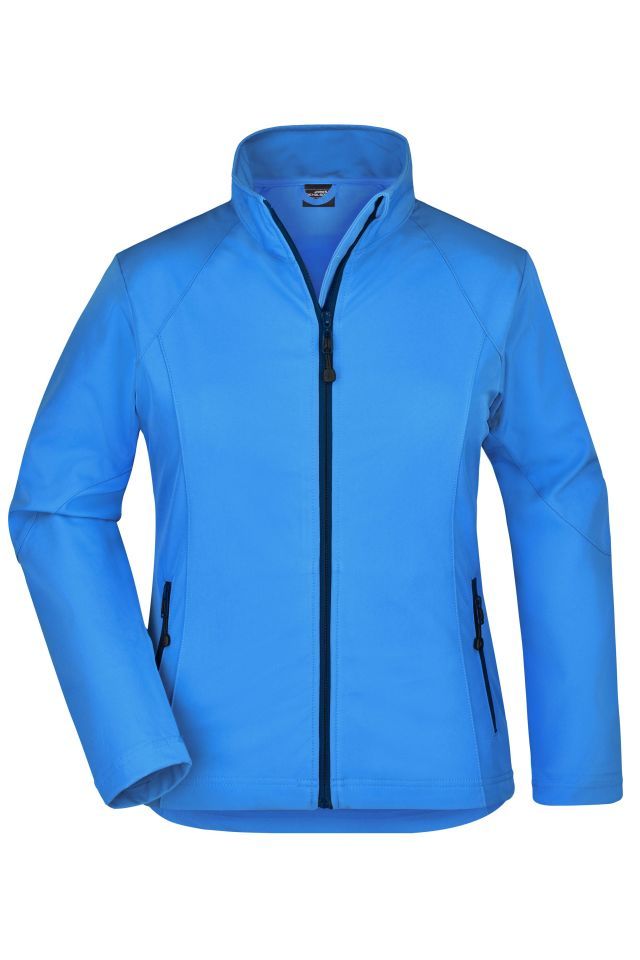 Ladies' Softshell Jacket Modische Softshelljacke blau, Gr. XXL