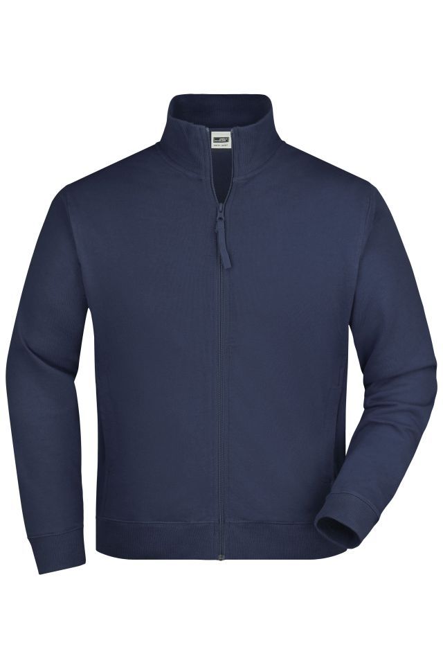 Sweat Jacket Klassische Sweatjacke aus French-Terry blau, Gr. 3XL
